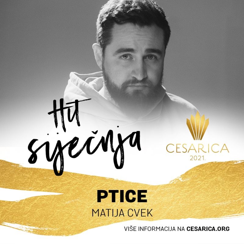 Publika je odlučila! Matija Cvek je prvi finalist Cesarice 2021.