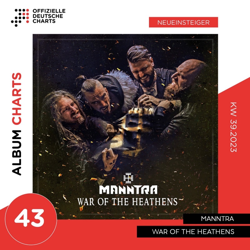 Manntra dovela Hrvatsku na Službenu listu albuma u Njemačkoj, četvrto najveće glazbeno tržište u svijetu