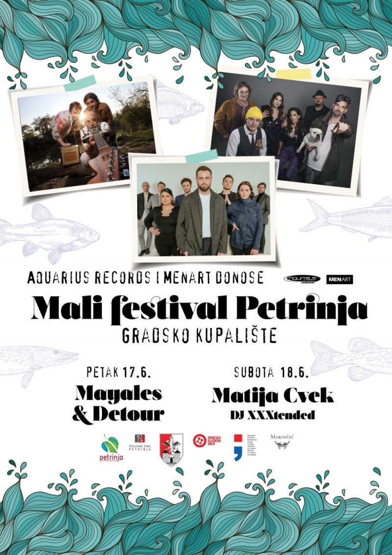 Mali festival Petrinja - Matija Cvek, Detour i Mayales na prvom izdanju festivala